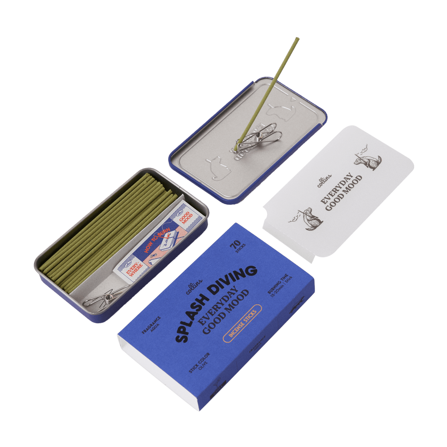 COLLINS | INCENSE | SPLASH DIVING | EVERYDAY GOOD MOOD INCENSE STICKS - Naturwood Limited